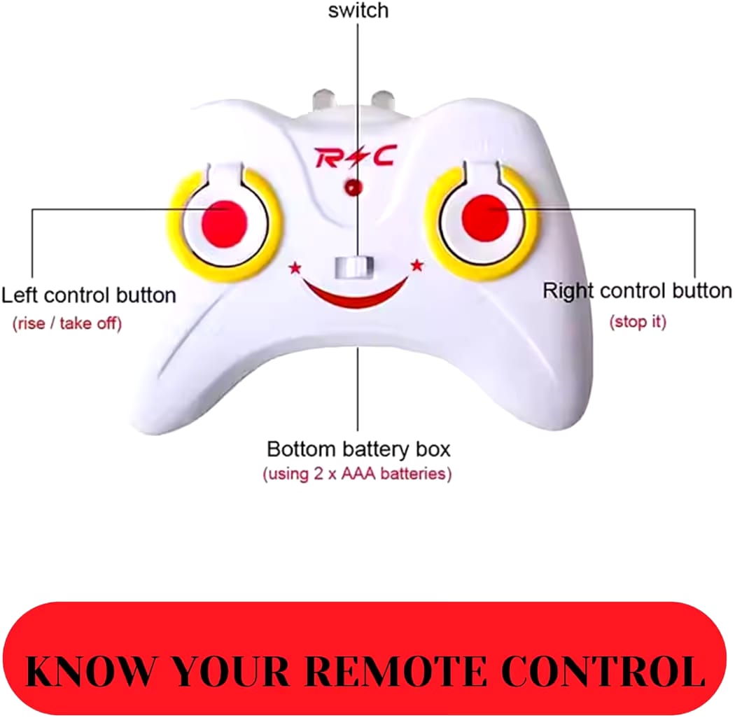 Indoor-Outdoor Rechargeable Helicopter with Radio Remote Control and Hand Sensor