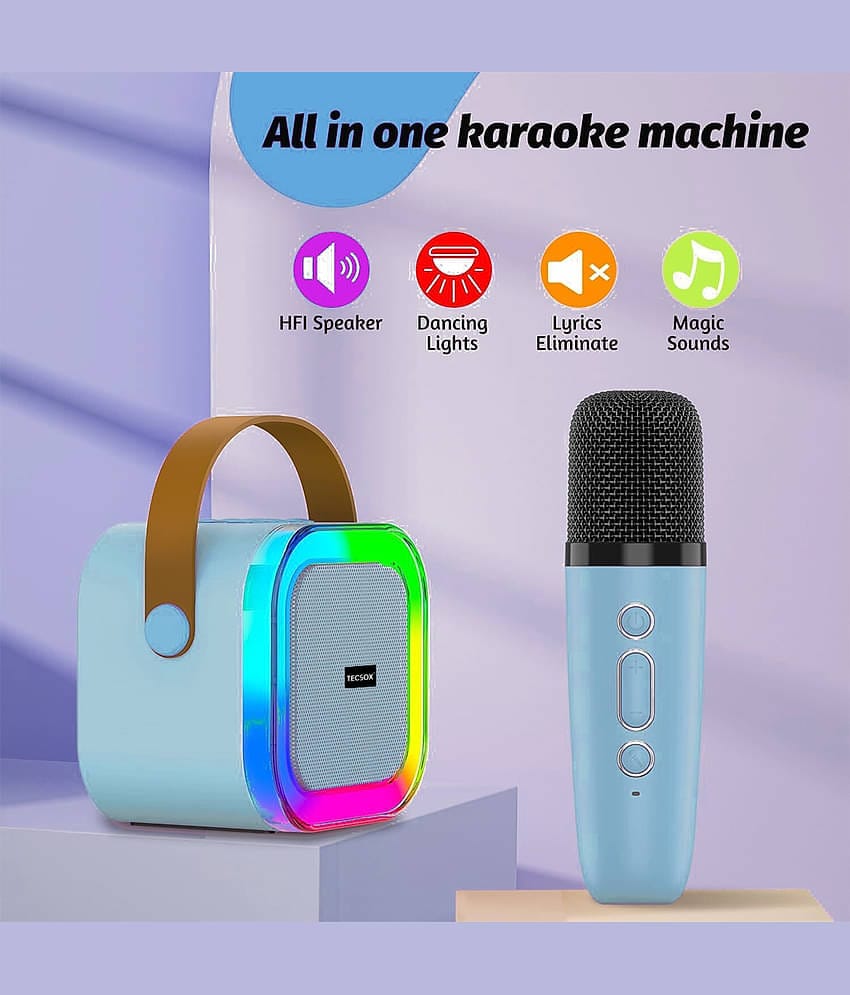 K12 Wireless Karaoke Dual Mic Speaker