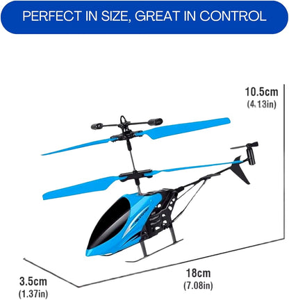 Indoor-Outdoor Rechargeable Helicopter with Radio Remote Control and Hand Sensor