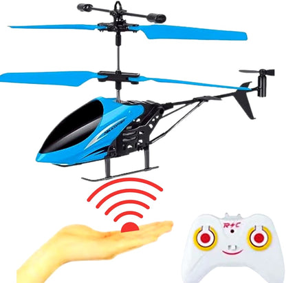 Indoor-Outdoor Rechargeable Helicopter with Radio Remote Control and Hand Sensor
