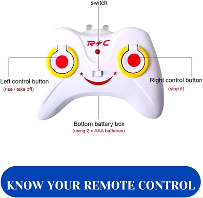 Indoor-Outdoor Rechargeable Helicopter with Radio Remote Control and Hand Sensor
