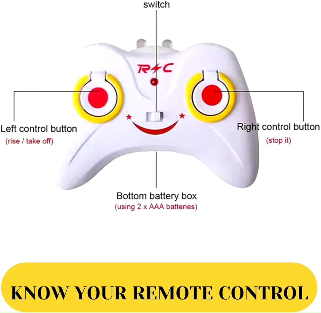 Indoor-Outdoor Rechargeable Helicopter with Radio Remote Control and Hand Sensor
