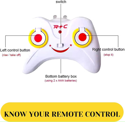 Indoor-Outdoor Rechargeable Helicopter with Radio Remote Control and Hand Sensor