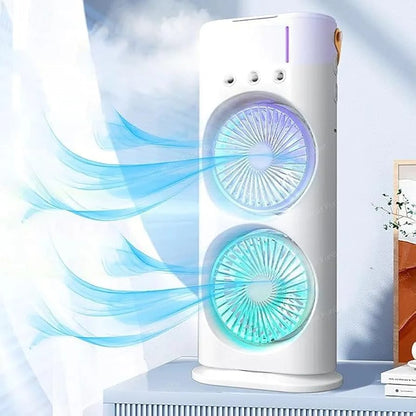 Portable Double Ended Mist Spray Fan for Summer Room Cooling