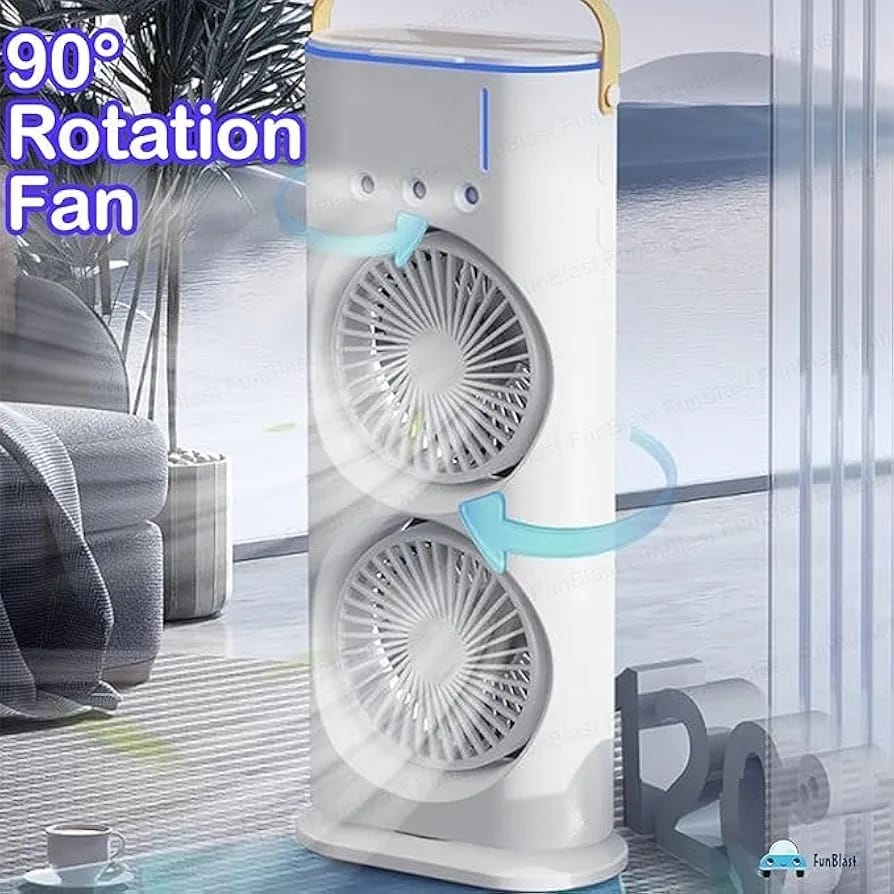Portable Double Ended Mist Spray Fan for Summer Room Cooling