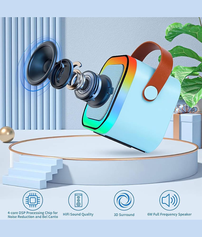 K12 Wireless Karaoke Dual Mic Speaker