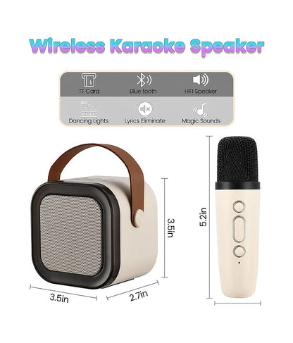 K12 Wireless Karaoke Dual Mic Speaker