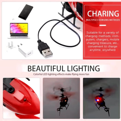 Indoor-Outdoor Rechargeable Helicopter with Radio Remote Control and Hand Sensor