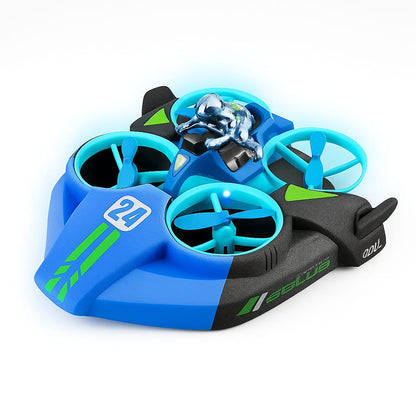 3 in 1 Remote Control Toy for Boys, RC Boat, Car, Drone, 2.4GHz High Speed with 360° Rotation, Waterproof, Land, Airproof, Outdoor Gift